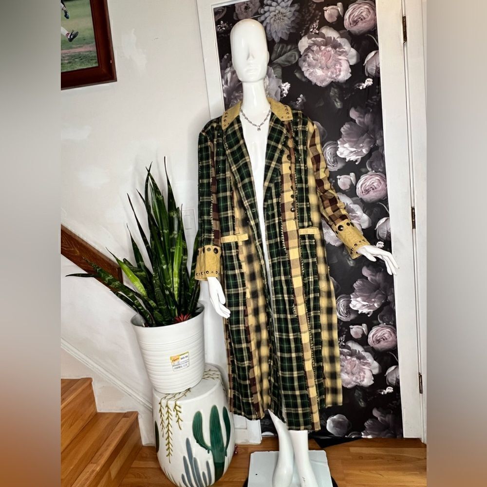 Free People Rodeo Plaid Duster Jacket - Picture 5 of 8